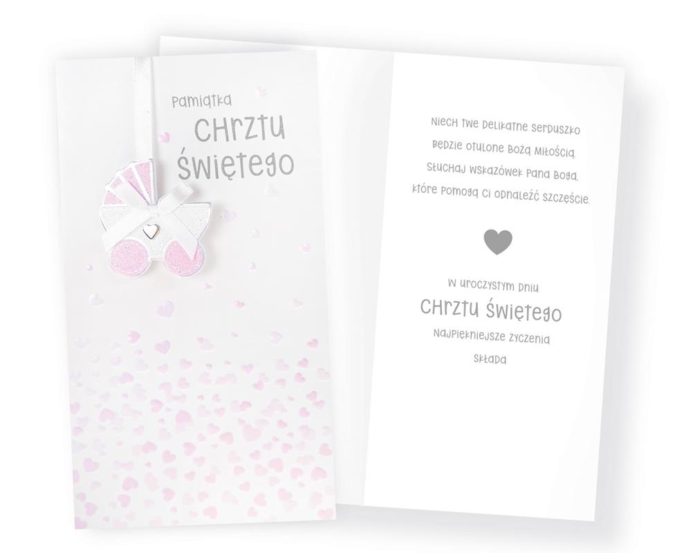 KUKARTKA KARTKA OZDOBNA CHRZEST PM-221