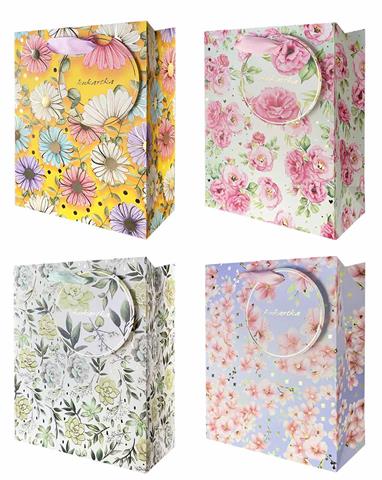 TORBA OZDOBNA 26*32*12,5CM KUKARTKA QL-345 OGÓLNE(SERIA KWIATOWA)(Z538) KUKARTKA