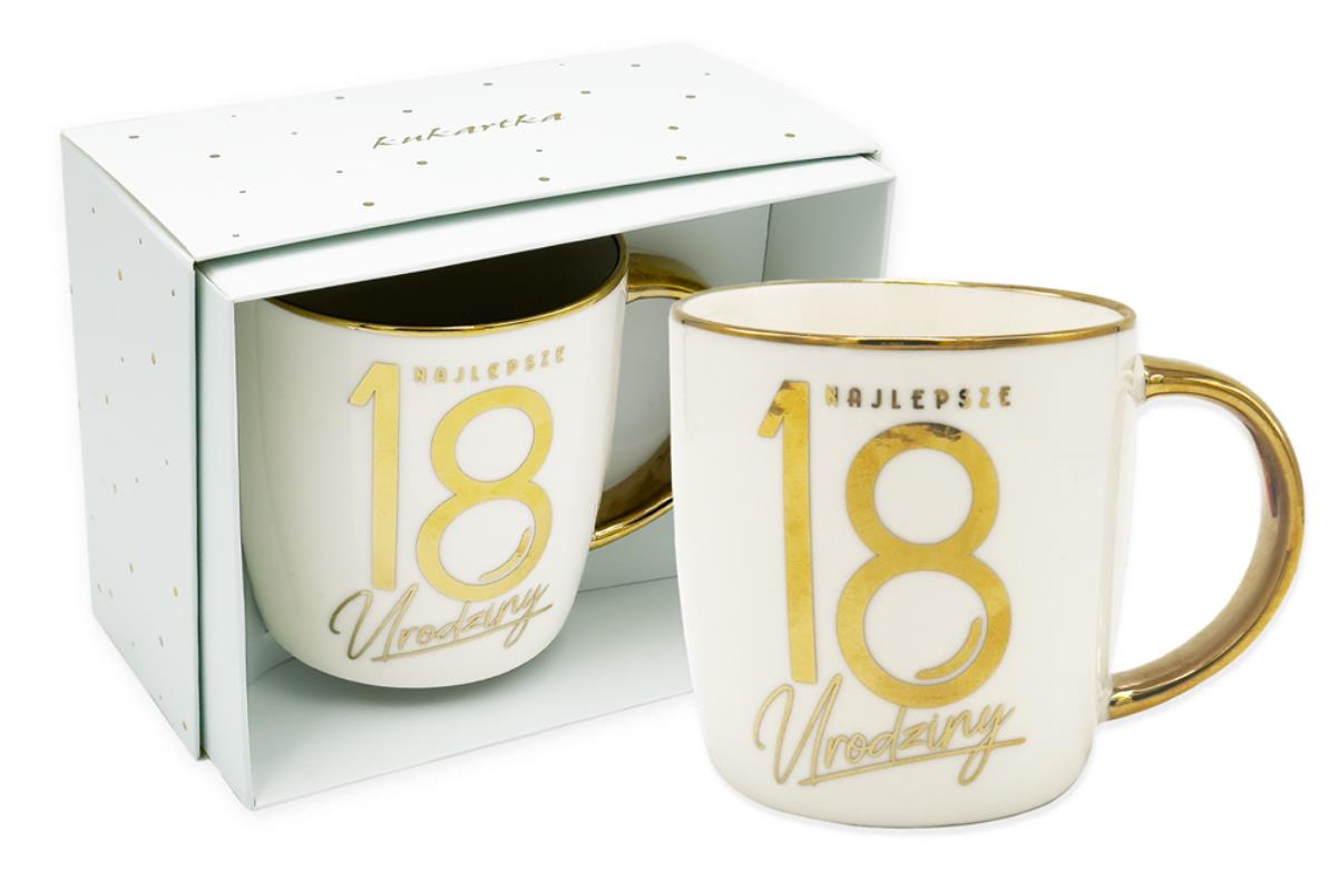 KUKARTKA KUBEK ELITE 350ML 18 URODZINY  EL-002
