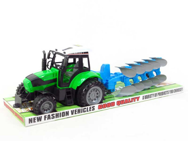 bigtoys traktor z maszyną 55 cm ba8519