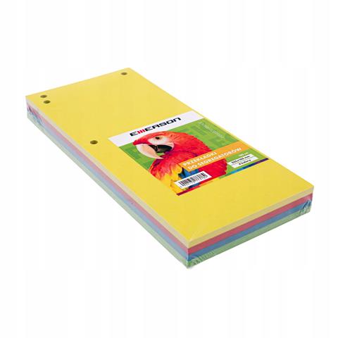 EMERSON PRZEKŁADKI 1/3 A4 A'100 MIX 4KOLORY