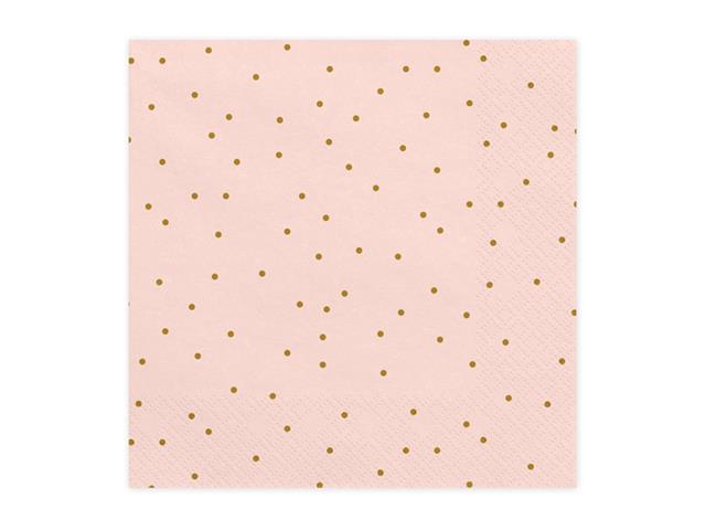 SERWETKI KROPECZKI, 33X33 CM: 1OP./20SZT. PARTYDECO