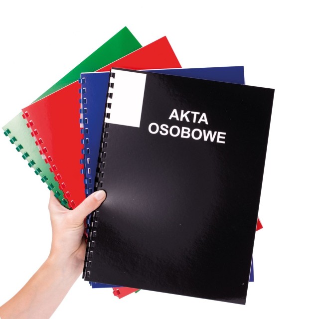 KONFEX TECZKA AKT OSOBOWYCH T-02 CZERWONA,ZIELONA /10/
