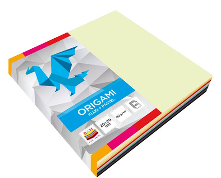INTERDRUK ORIGAMI 20*20CM  80G/M2 A'100 MIX