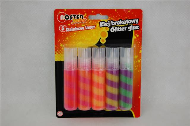 klej brokatowy 5kol.rainbow laser/6/interdruk