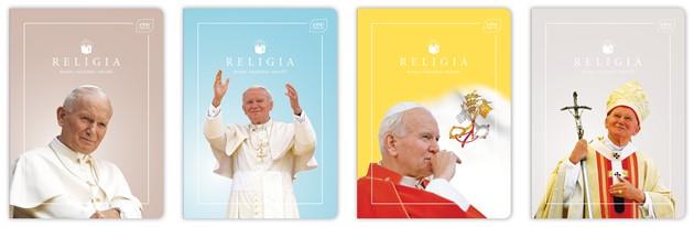 INTERDRUK ZESZYT A5 RELIGIA 32K KRATKA #JPII/FRANCISZEK 70G /10/ /200/