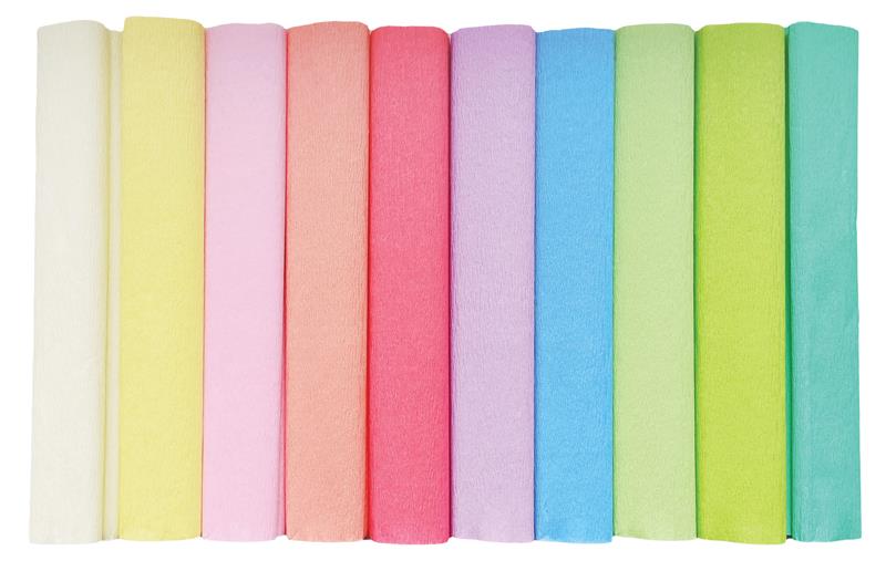 INTERDRUK BIBUŁA MARSZCZONA A'10 MIX PASTELMINI
