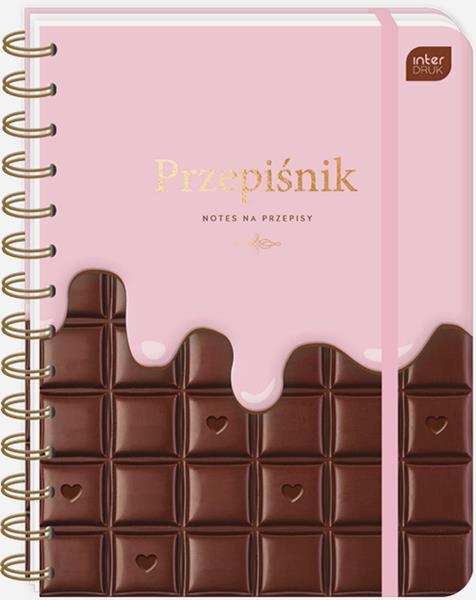 interdruk przepiśnik z gumką a5 240 90g chocolate