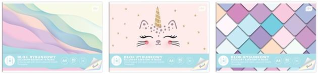 interdruk blok rysunkowy a4 pastel 10k 80g bwm /10/