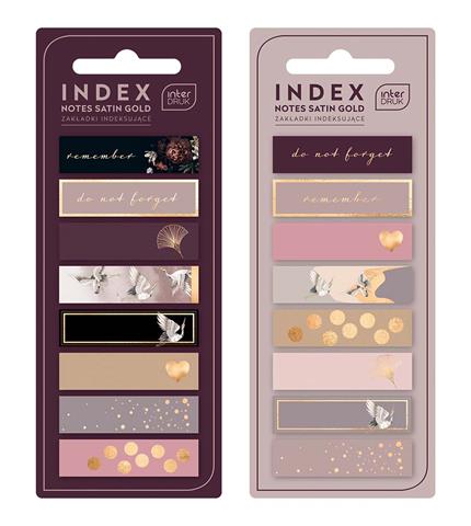 INTERDRUK ZAKŁADKI INDEKSUJĄCE SATIN GOLD /24/