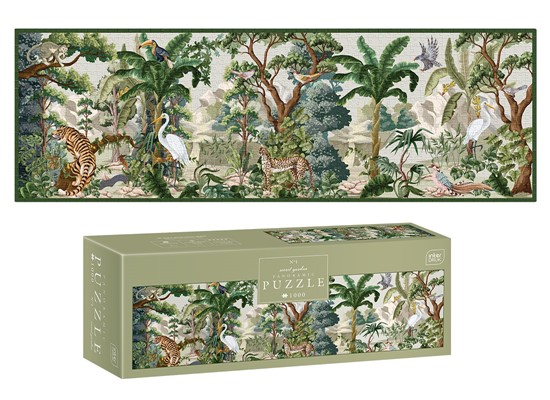 INTERDRUK PUZZLE 1000 EL. PANORAMICZNE  SECRET GARDEN 1