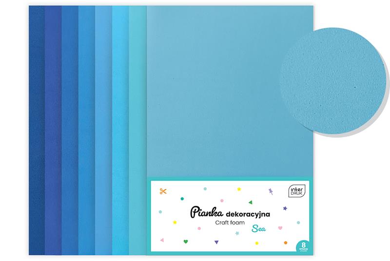 INTERDRUK PIANKA DEKORACYJNA OP.8SZT SEA