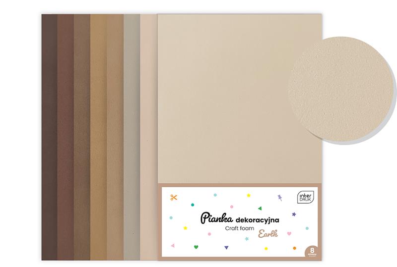 INTERDRUK PIANKA DEKORACYJNA OP.8SZT EARTH