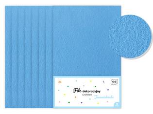 INTERDRUK FILC DEKORACYJNY JASNONIEBIESKI OP.8SZT