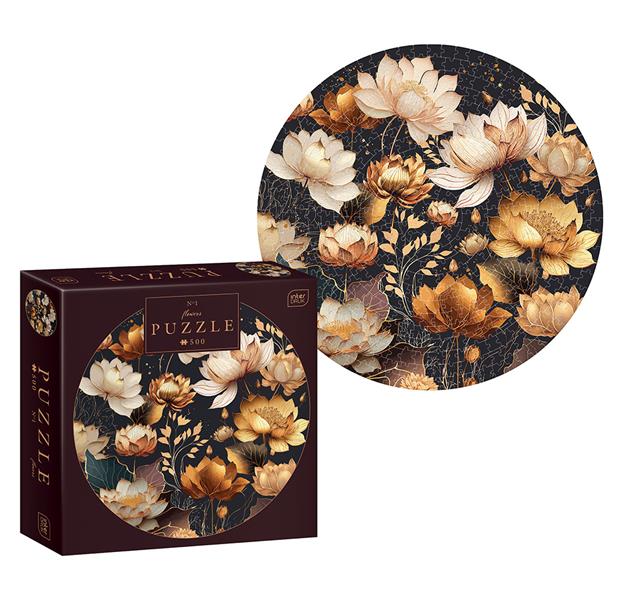 interdruk puzzle 500 el. round flowers 1