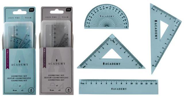 INTERDRUK ZESTAW GEO.KOL.W ETUI Z LIN.15CMACADEMY