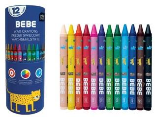 INTERDRUK KREDKI ŚWIECOWE 12 KOLORÓW    BEBE KIDS /12/