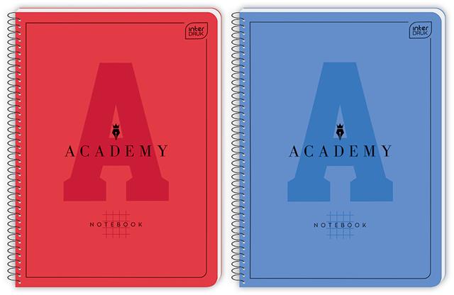 INTERDRUK KOŁOZESZYT A5+ 80K KRATKA #  ACADEMY HYBRID 90G /5/