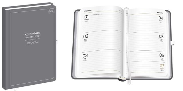 INTERDRUK KALENDARZ NAUCZYCIELA A5 192  GREY