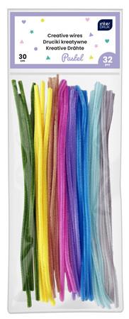 INTERDRUK DRUCIKI KREATYWNE 30CM 32SZT. PASTEL /12/
