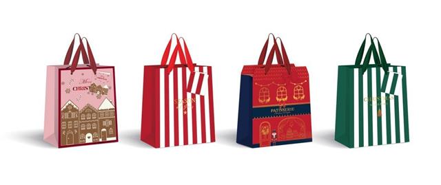 TORBA OZDOBNA 14*17*7CM BN GWIAZDKA 190GINTERDRUK /12/