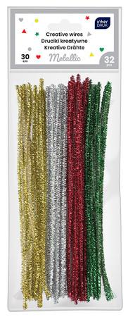 INTERDRUK DRUCIKI KREATYWNE 30CM METALLIC 32SZT /12/