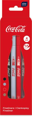 INTERDRUK CIENKOPISY 4 KOLORY 0.8MM COCA-COLA /12/