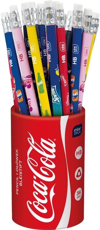 INTERDRUK OŁÓWEK Z GUMKĄ HB COCA-COLA   BLEISIFT /36/