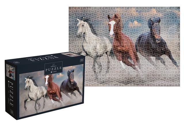 INTERDRUK PUZZLE 1000EL. WILD HORSES 1
