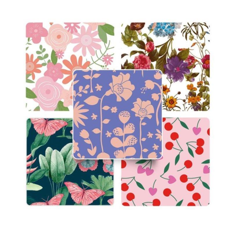 INTERDRUK PAPIER OZDOBNY 200X70CM FLOWERS MIX  /50/