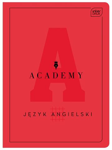 INTERDRUK ZESZYT A5 60K KRATKA # 90G ANGIELSKI ACADEMY HYBRID /10/