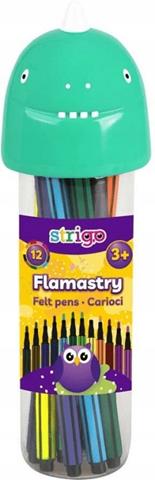strigo-flamastry 12 kolorów dinozaur    ssc288 wpc /20/