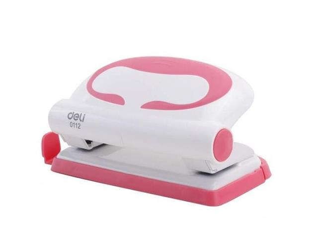 DELI-DZIURKACZ DO 10 KARTEK BIAŁO-RÓŻOWYE0112 WP