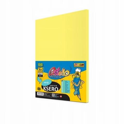 PAPIER KSERO A4 80G 100ARK. JASNOŻÓŁTY IT160