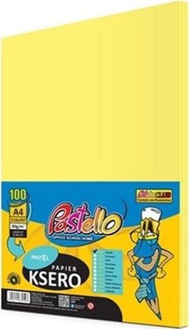PAPIER KSERO A4 80G 100ARK. ŻÓŁTY IT210