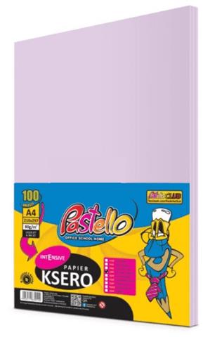 PAPIER KSERO A4 80G 100ARK. FIOLETOWY IT274