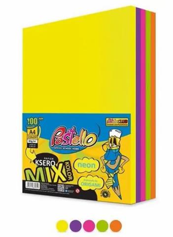 PAPIER KSERO A4 80G 500ARK. MIX 5kol. NEON