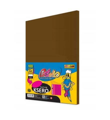 PAPIER KSERO A4 100ARK. 160G BRĄZOWY IT43A ALFA PASTELLO