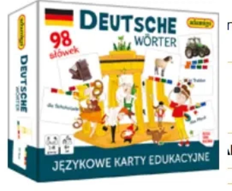 ADAMIGO JĘZYKOWE KARTY EDUKACYJNE DEUTSCHE WORTER