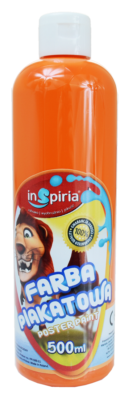 inspiria farba plakatowa 500ml pomarańczowa /12/ schemat