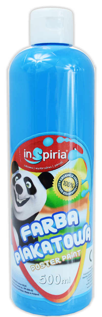 inspiria farba plakatowa 500ml niebieskaschemat