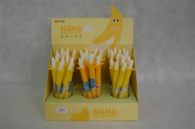długopis żelowy banan 0.5mm schemat /48/