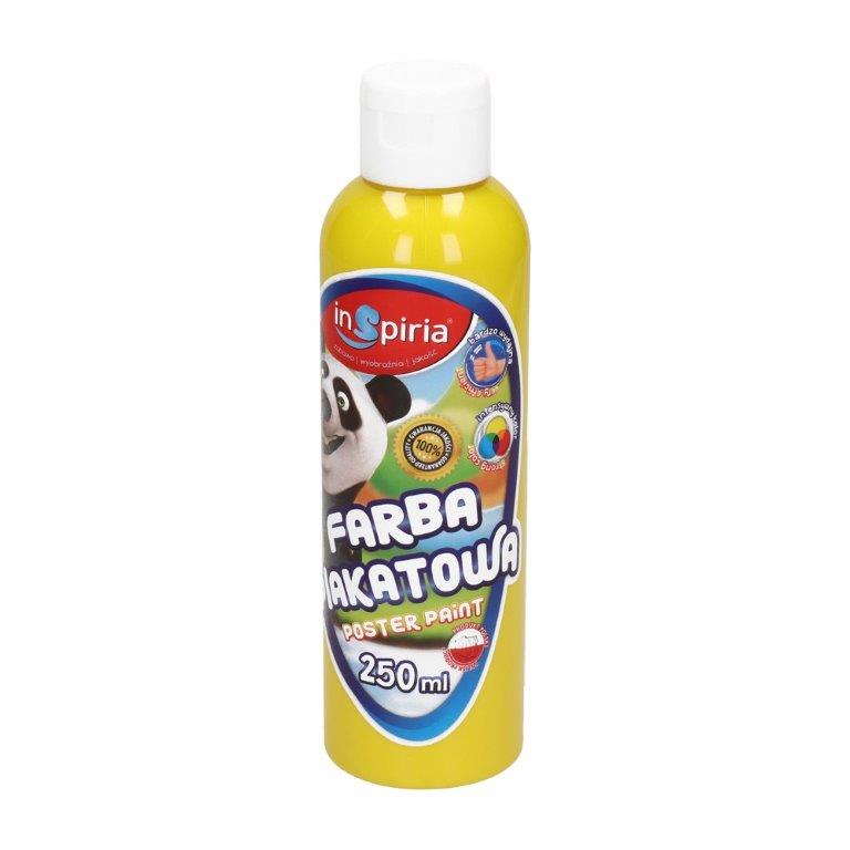 farba plakatowa 250ml żółta inspiria    schemat /12/