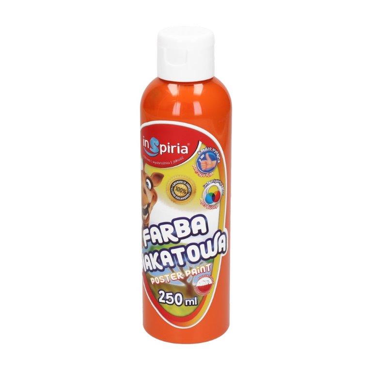 inspiria farba plakatowa 250ml pomarańczowaschemat  /12/