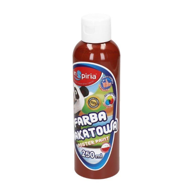 farba plakatowa 250ml brązowa inspiria  schemat  /12/