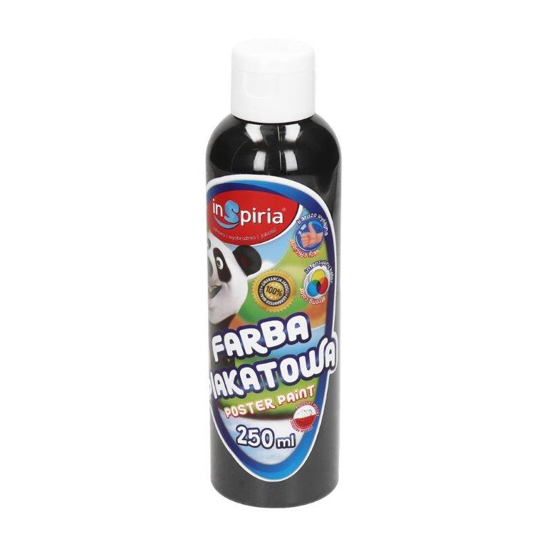 farba plakatowa 250ml czarna inspiria   schemat /12/