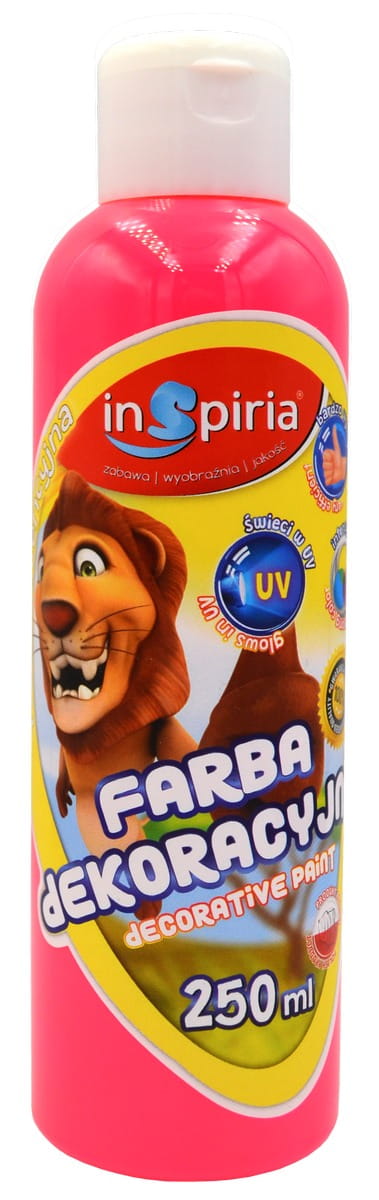 inspiria farba plakatowa 250ml fluo różowa schemat /12/