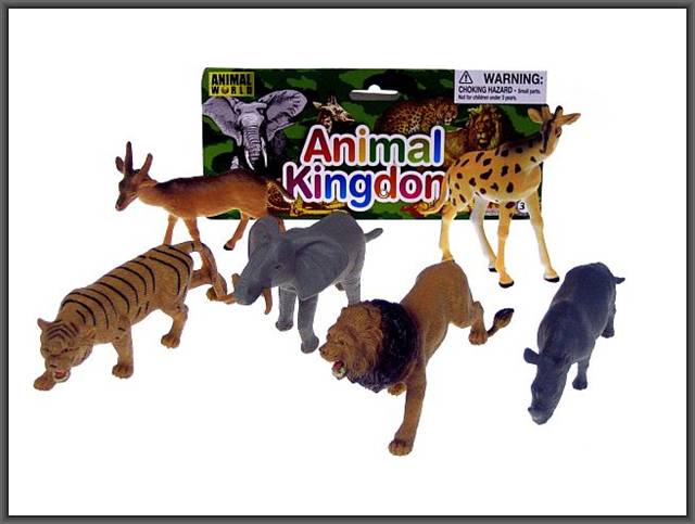 HIPO-ZWIERZETA DZIKIE 6SZT 12CM HSH060