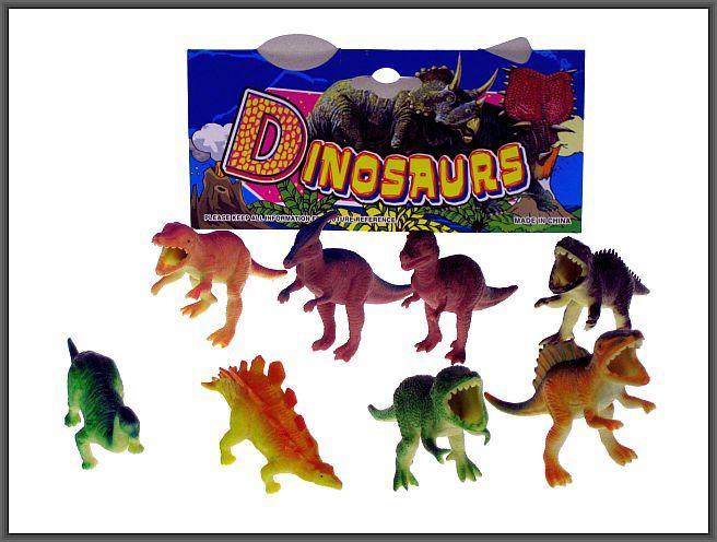 hipo dinozaury 6-8cm 8szt. hhs068