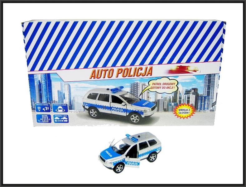 HIPO-AUTO POLICJA SUV 11CM Z GŁOSEM HKG094 LUZ